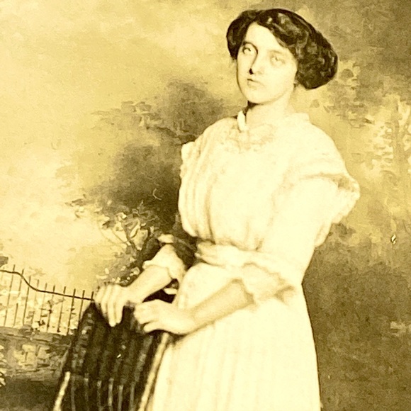 Antique Real Photograph Postcards Set of 3 Fashionable Lady Portraits - Picture 12 of 16